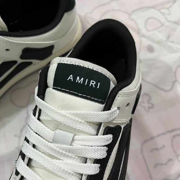 Amiri Black & White Colorblock Low-TopSneakers - Picture 4 of 7